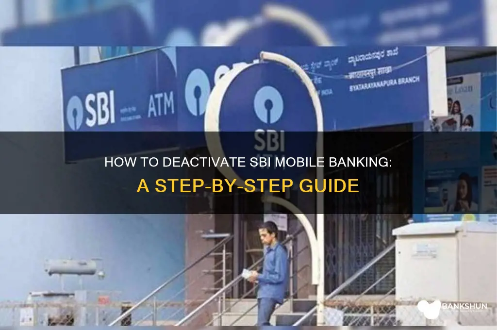 how to stop mobile banking in sbi