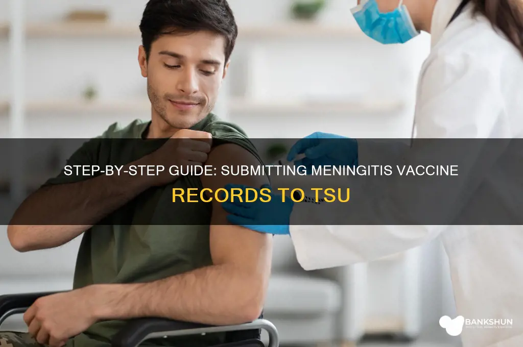 how to submit meningitis vaccine to tsu