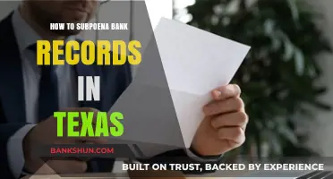 Subpoenaing Bank Records in Texas: A Step-by-Step Legal Guide