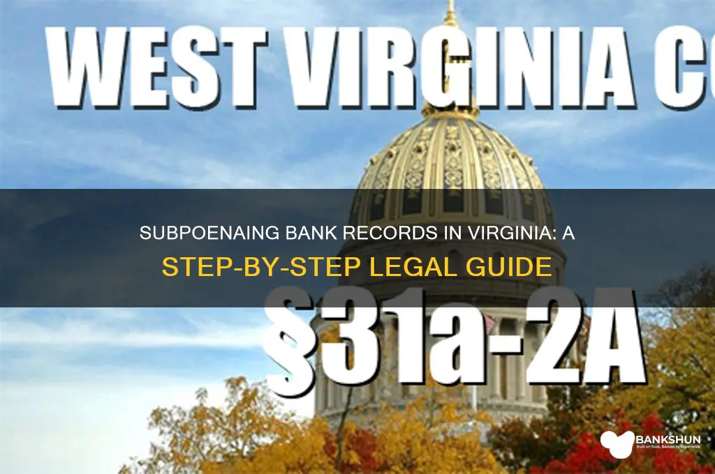 how to subpoena bank records in virginia