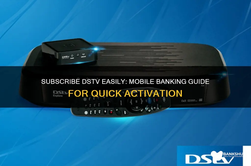 how to subscribe dstv through mobile banking
