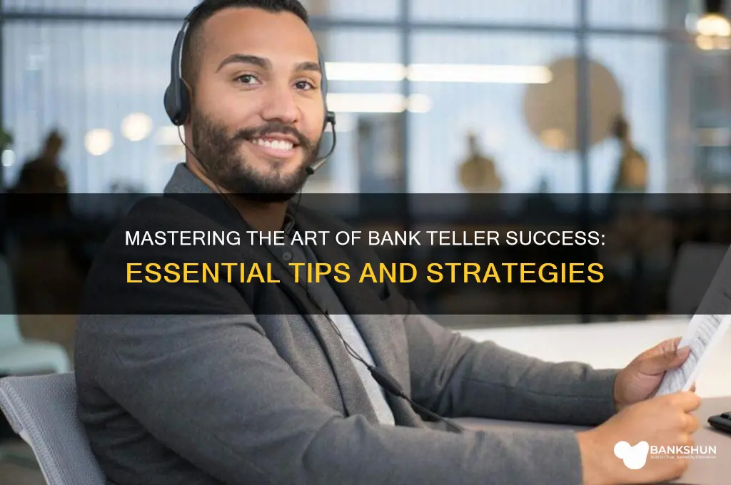 how to succeed as a bank teller