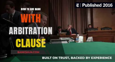 Suing Your Bank: Navigating Arbitration Clauses for Legal Success