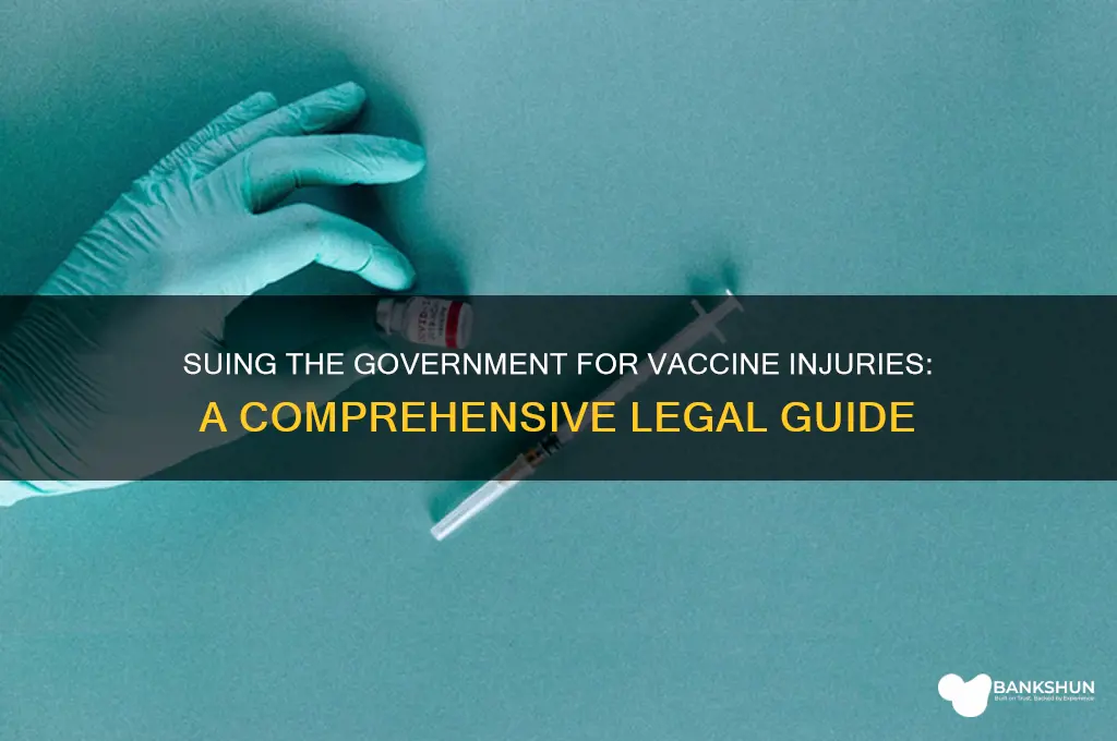 how to sue the government for vaccine