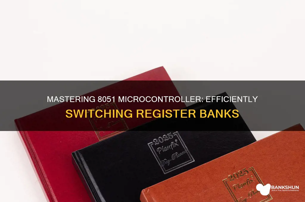 how to switch register banks in 8051
