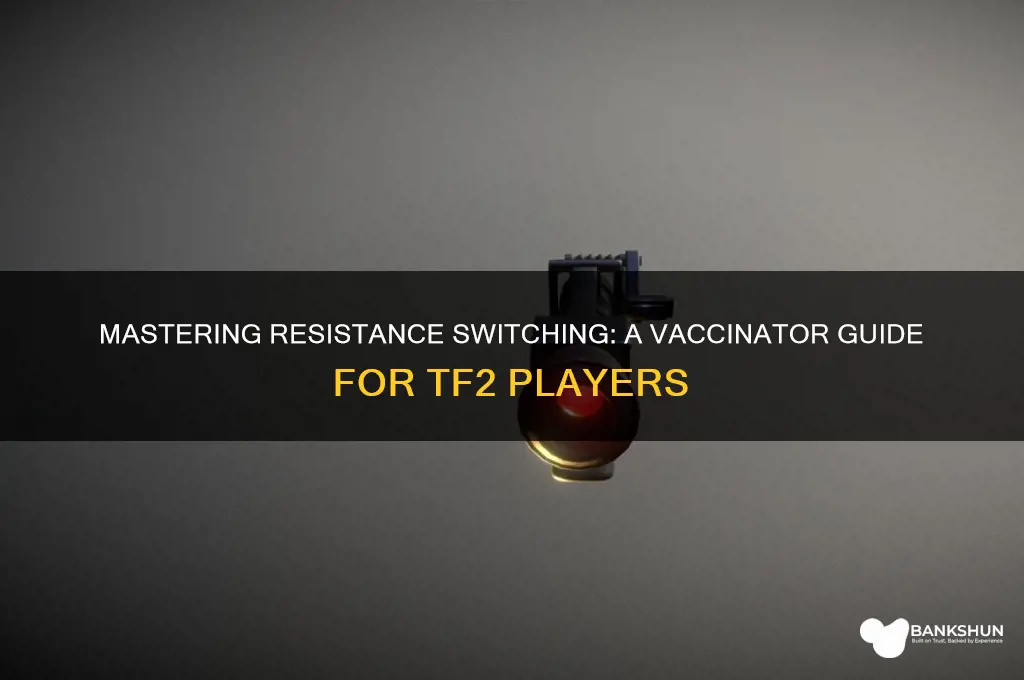 how to switch resistances with the vaccinator