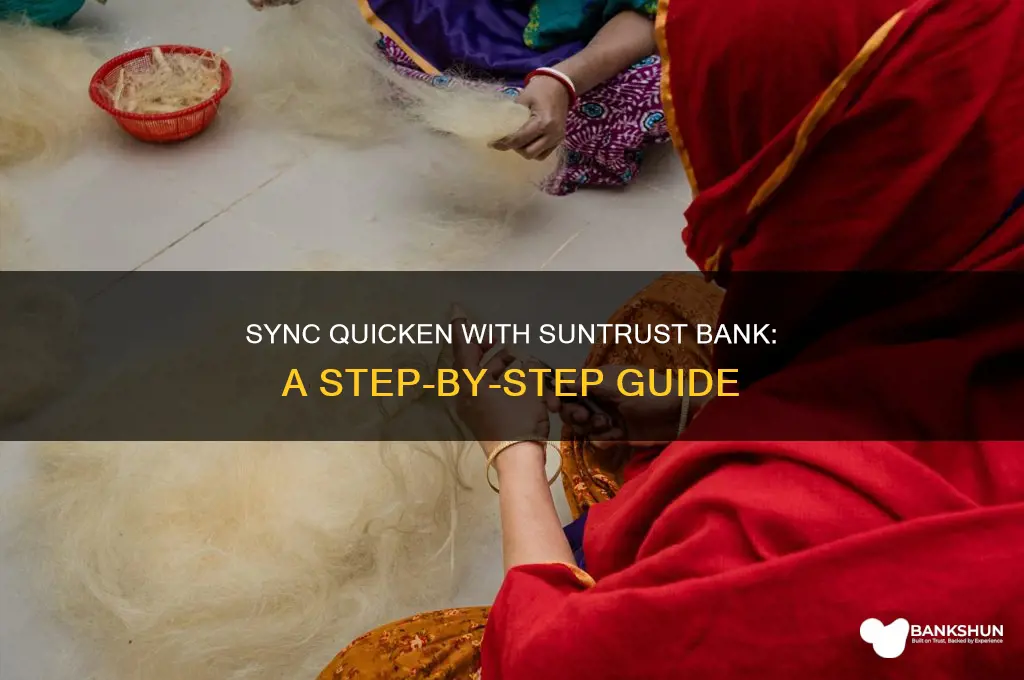 how to sync quicken with suntrust bank