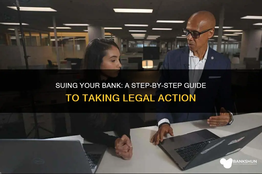 how to take a bank to court