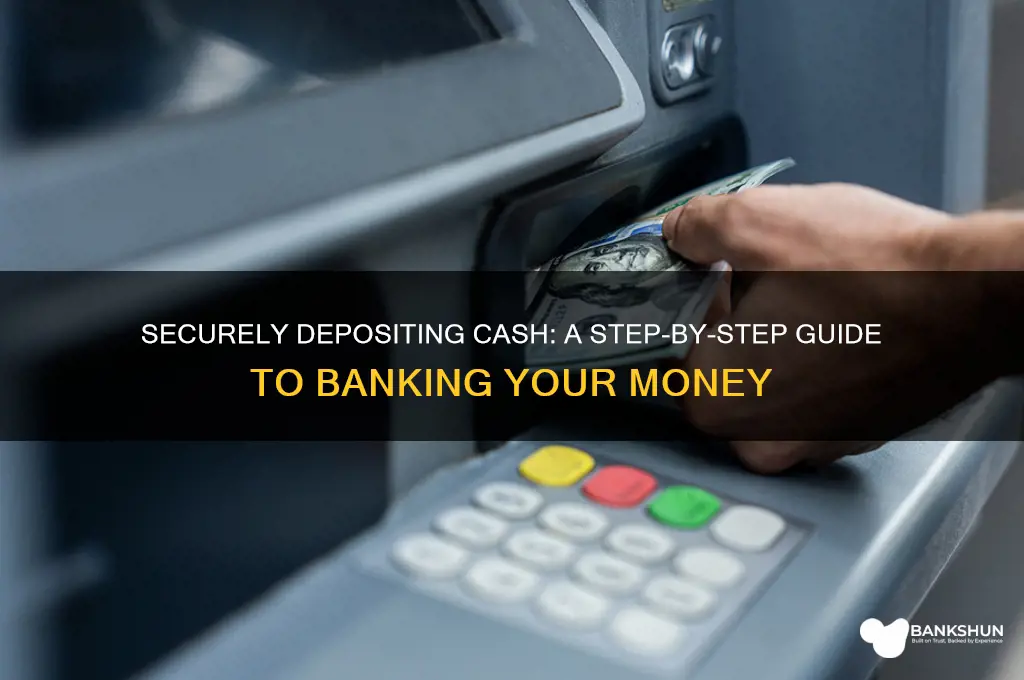 how to take cash to the bank