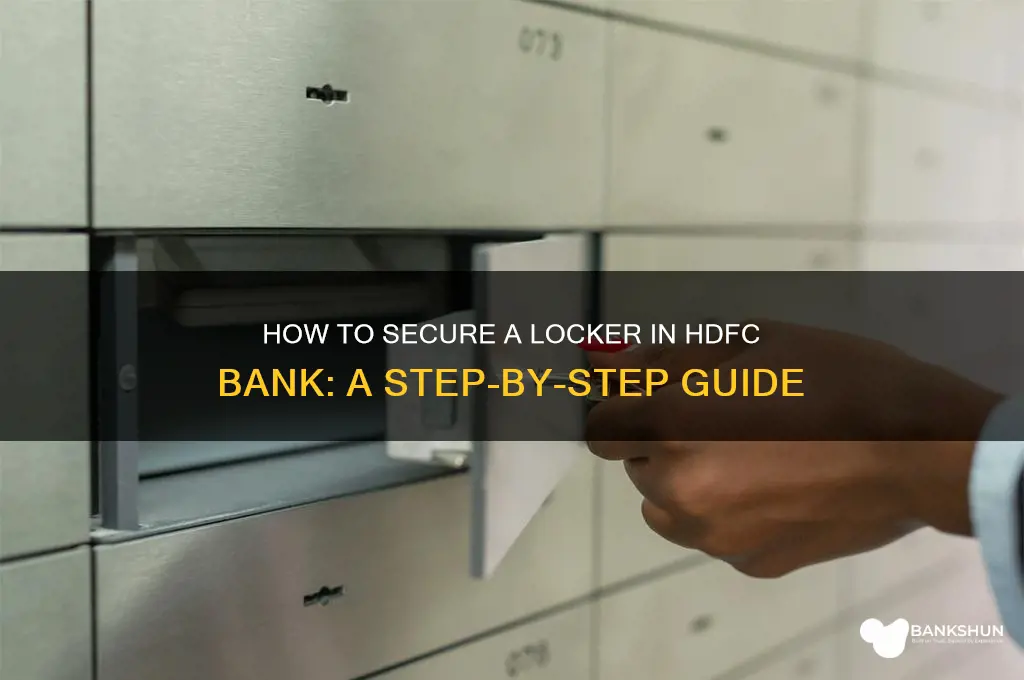 how to take locker in hdfc bank