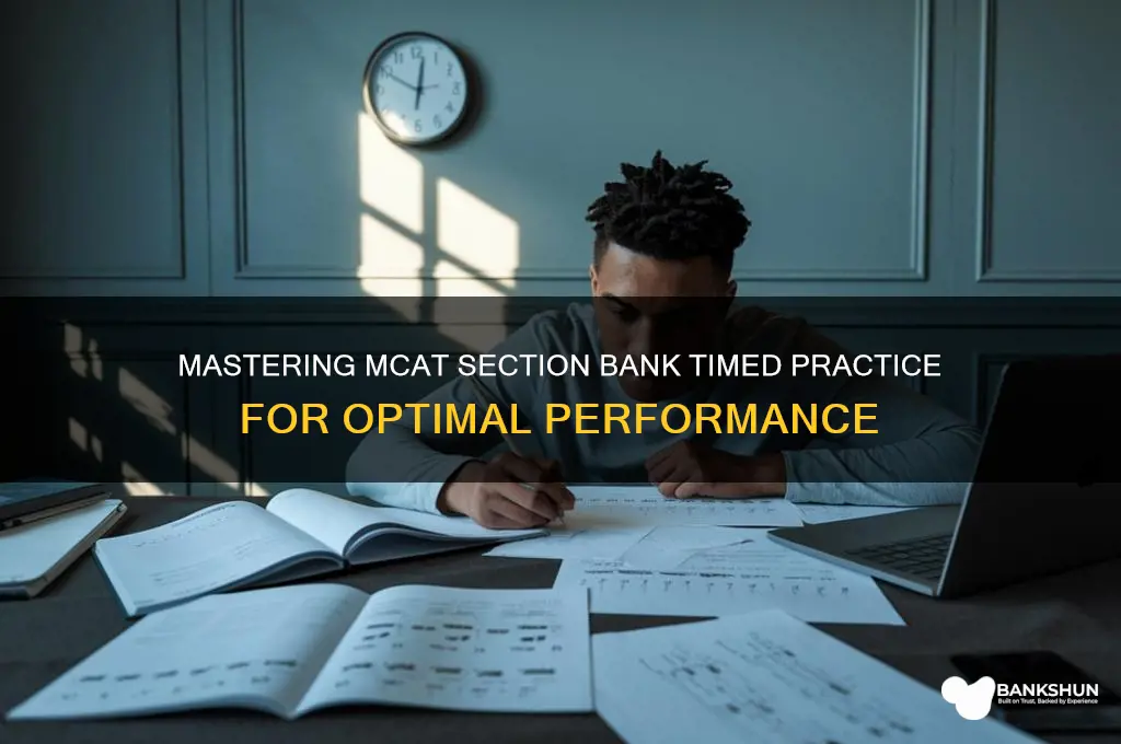 how to take mcat section bank timed