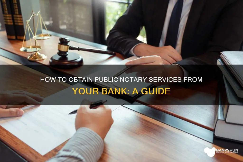 how to take public notary from bank