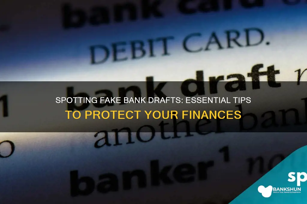 how to tell a fake bank draft