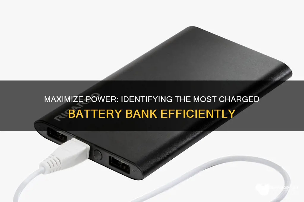 how to tell most charge battery bank