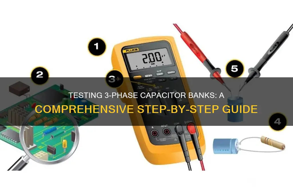 how to test 3 phase capacitor bank