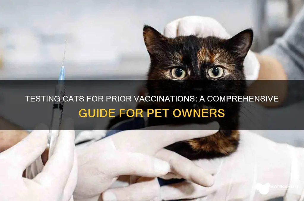 how to test cats for previous vaccines