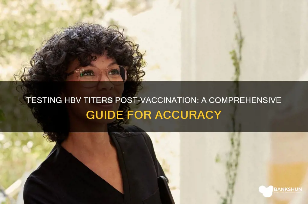 how to test for hbv titers vaccine