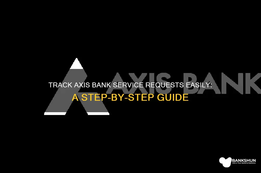 how to track axis bank service request
