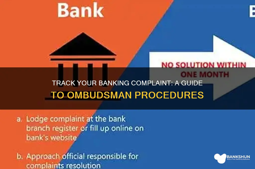 how to track complaint with banking ombudsman