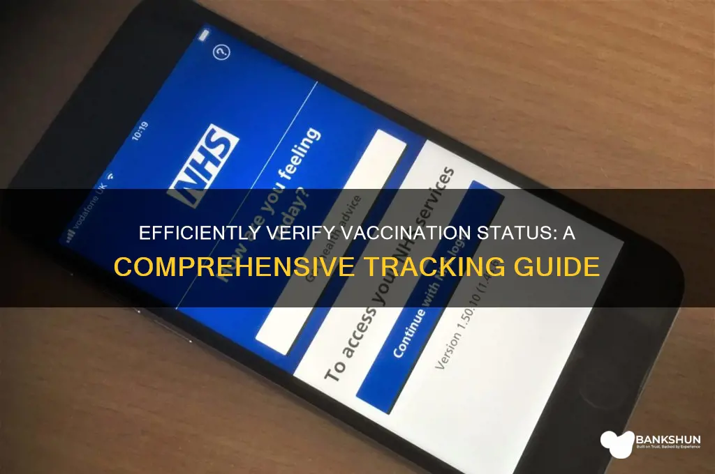 how to track if someone is vaccinated