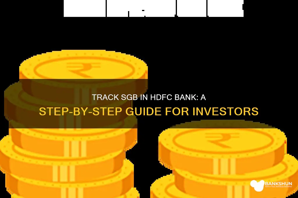how to track sgb in hdfc bank