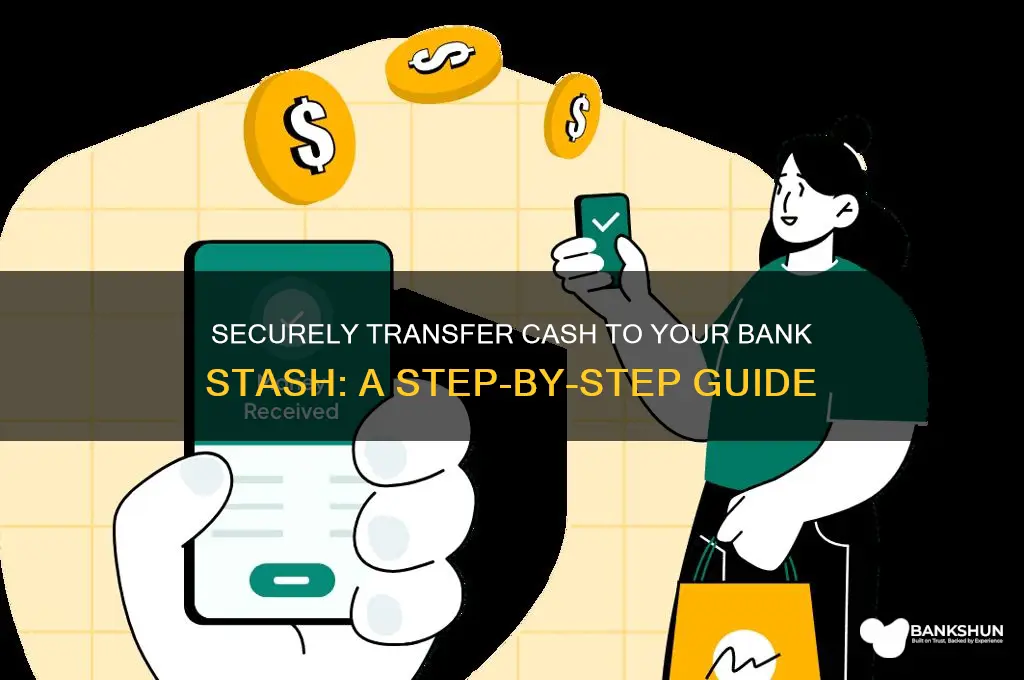 how to transer cash to bank stash