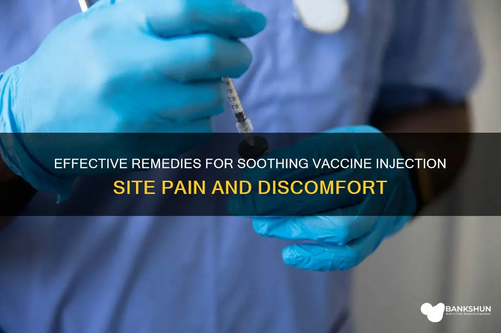 how to treat vaccine injection site pain