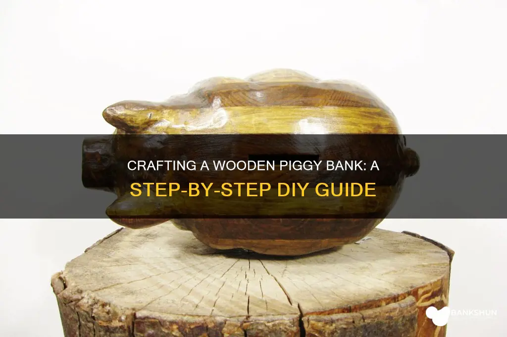 how to turn a wooden piggy bank