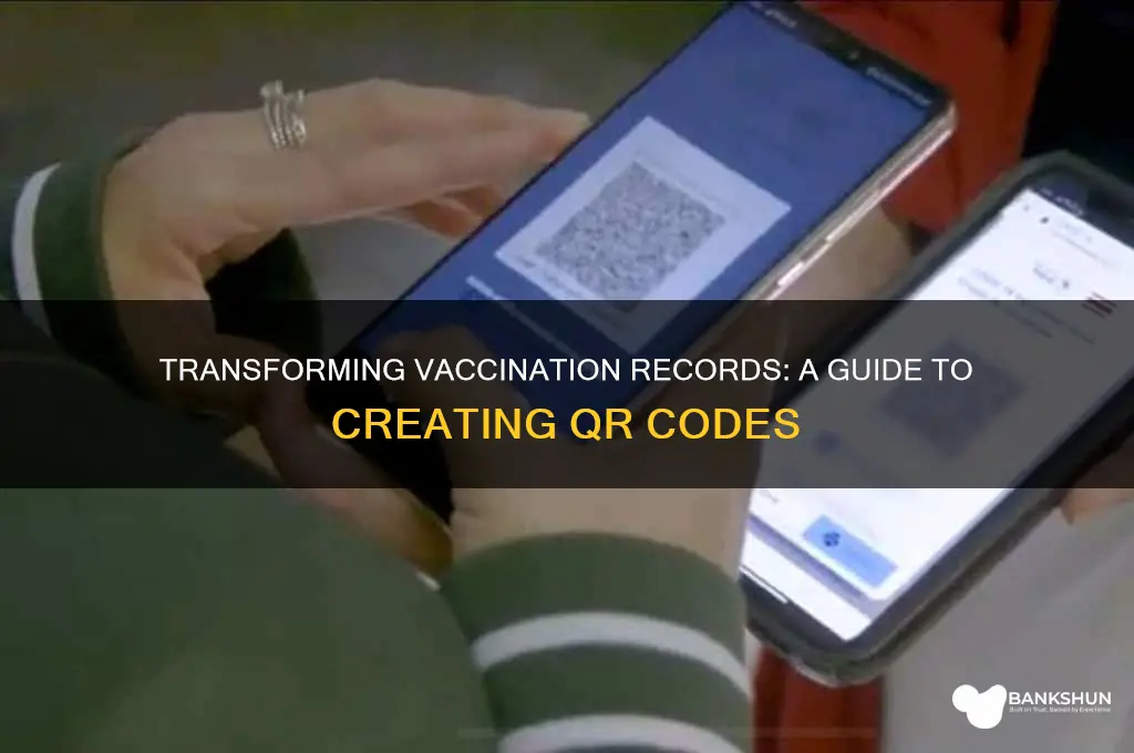 how to turn vaccine into qr code