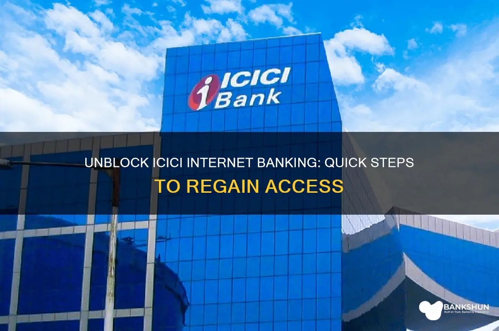 how to unblock internet banking in icici
