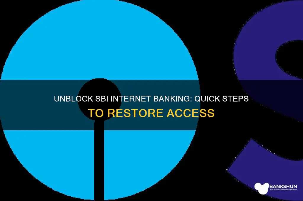 how to unblock internet banking in sbi