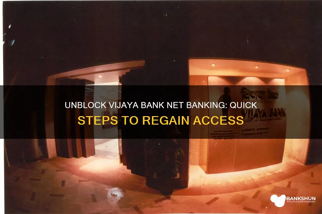 how to unblock vijaya bank net banking