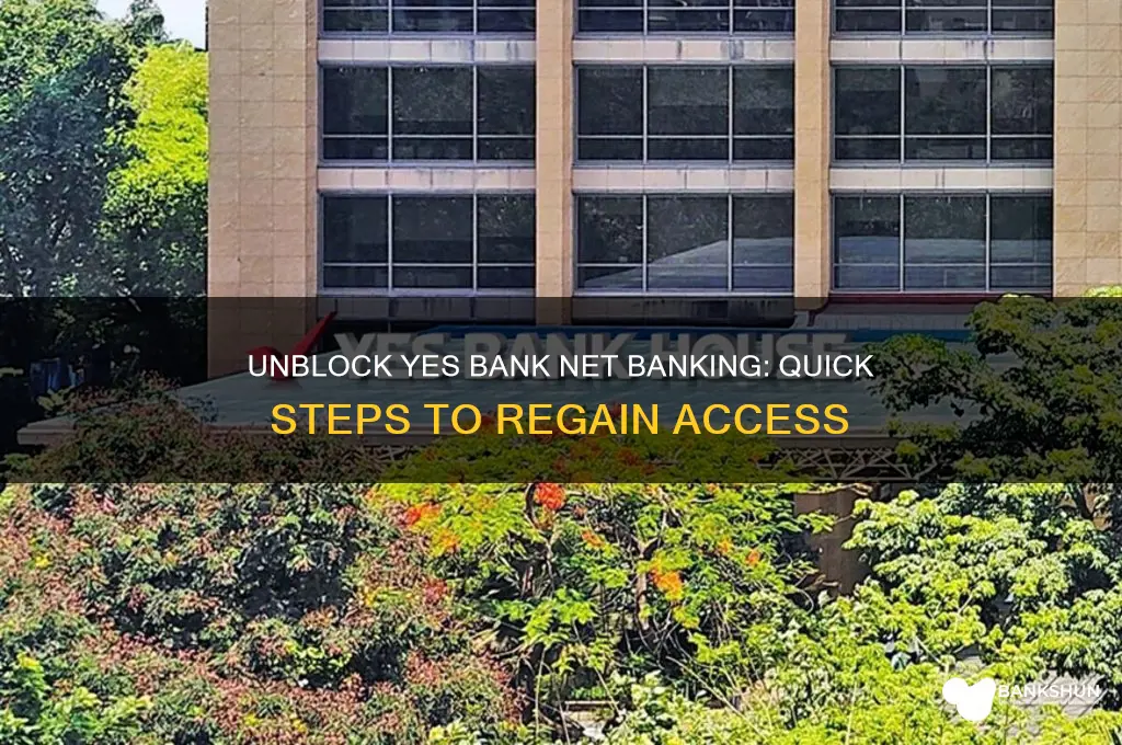 how to unblock yes bank net banking