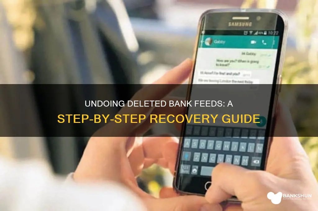 how to undo a deleted bank feed
