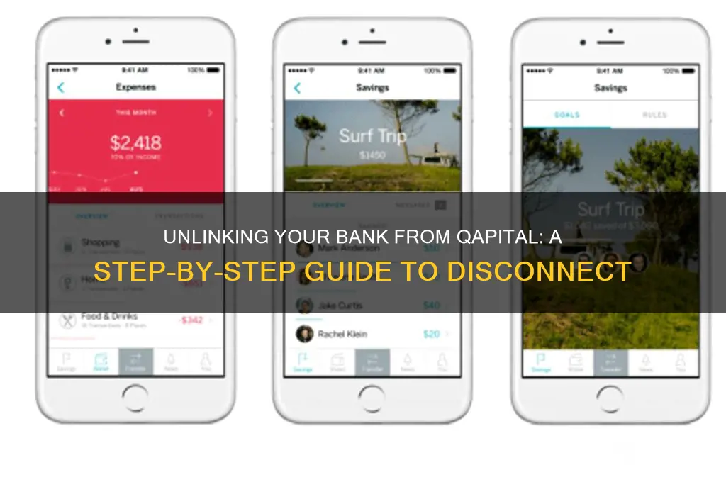 how to unlink a bank from qapital