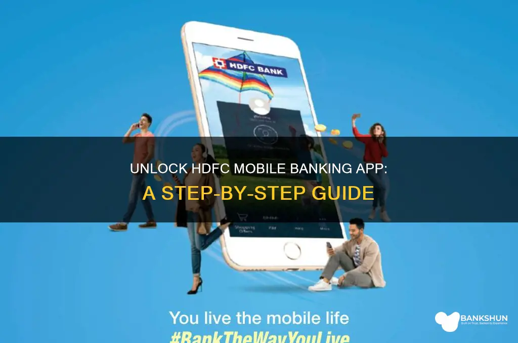 how to unlock hdfc mobile banking app