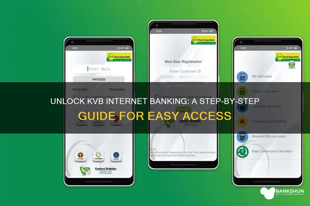 how to unlock internet banking in kvb