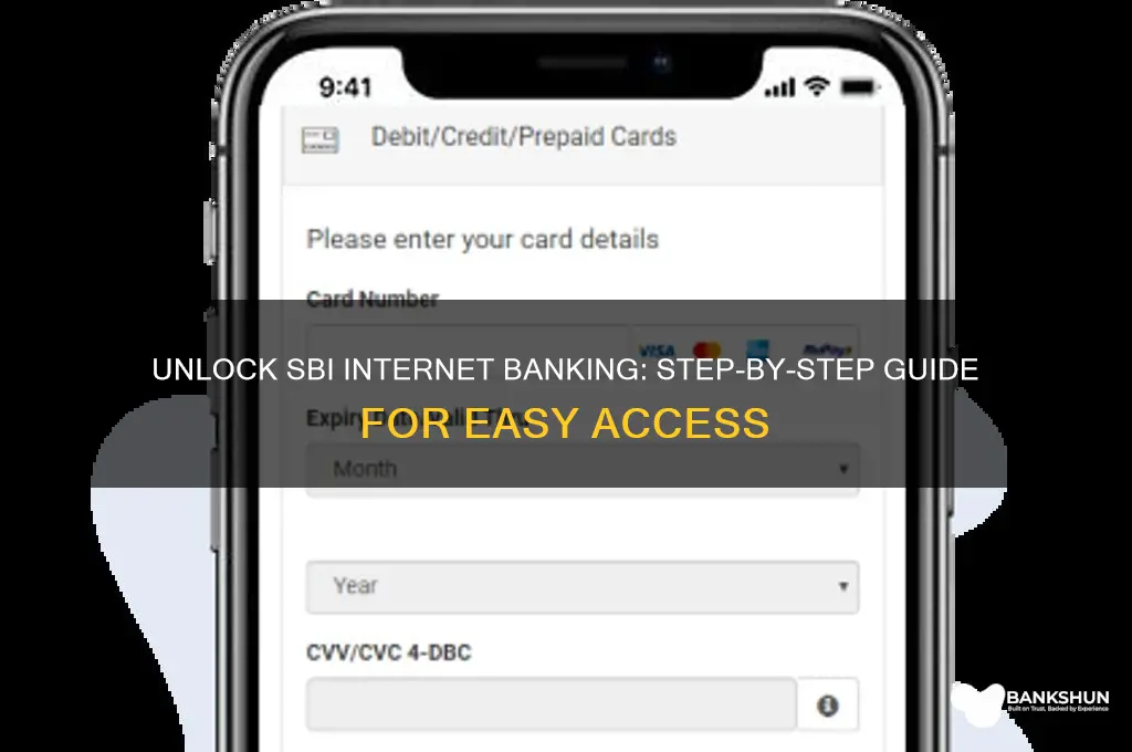 how to unlock internet banking in sbi