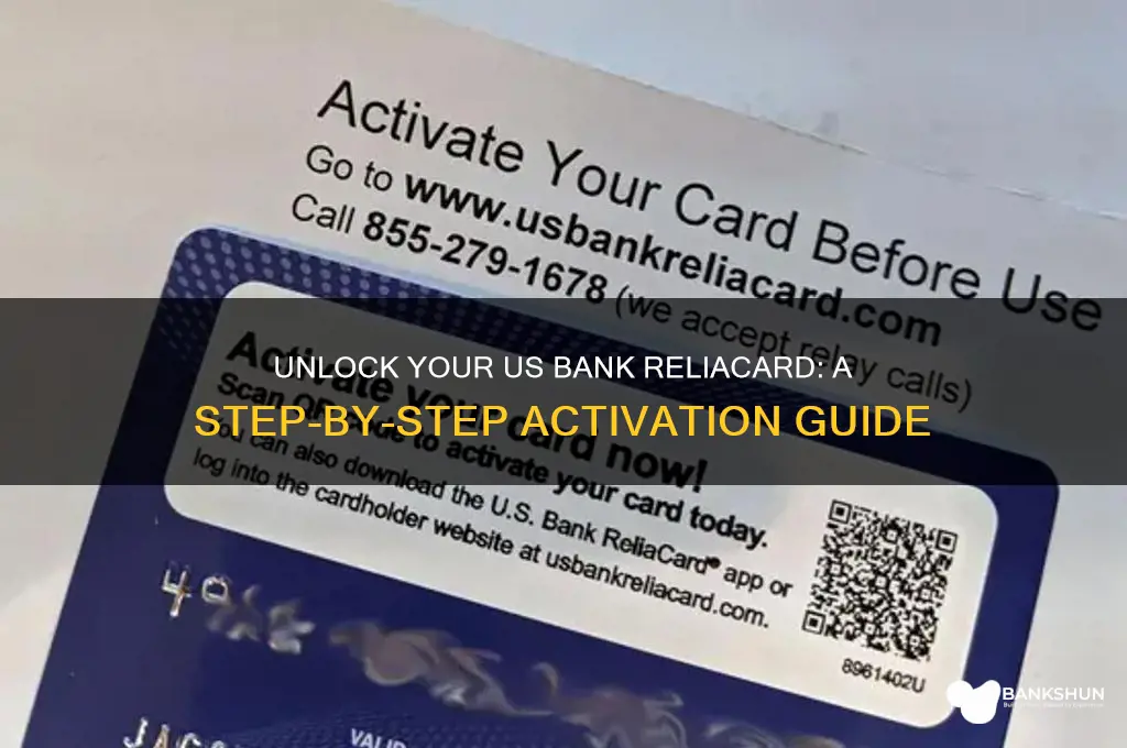 how to unlock my us bank reliacard