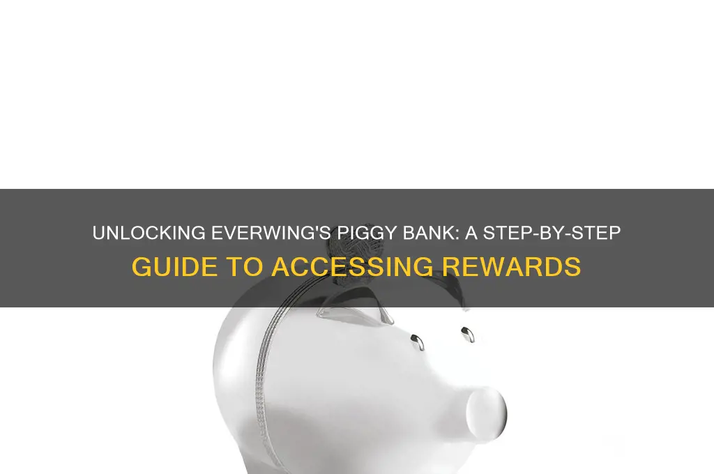 how to unlock piggy bank in everwing