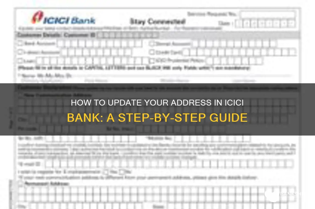 how to update address in icici bank