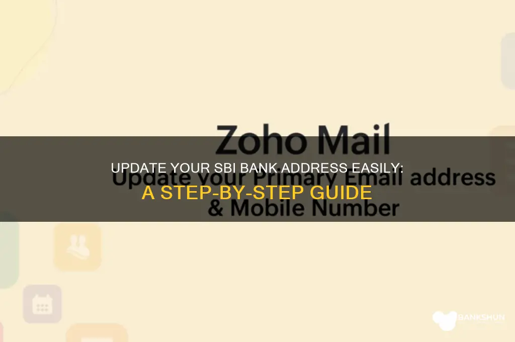 how to update address in sbi bank