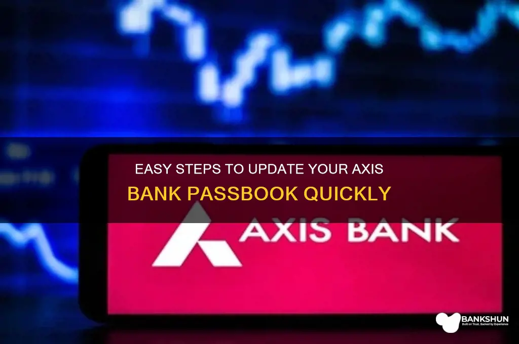 how to update axis bank pass book