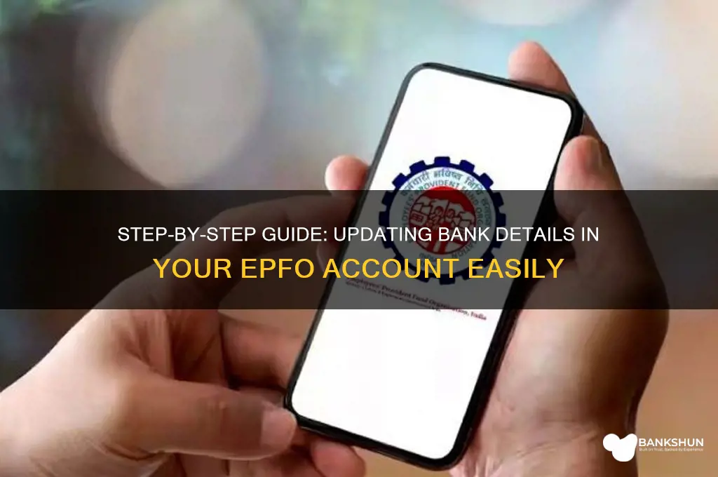 how to update bank details in epfo