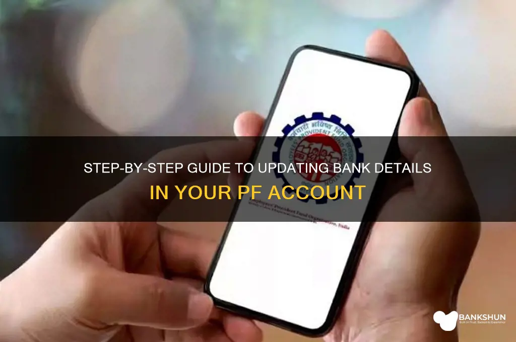how to update bank details in pf
