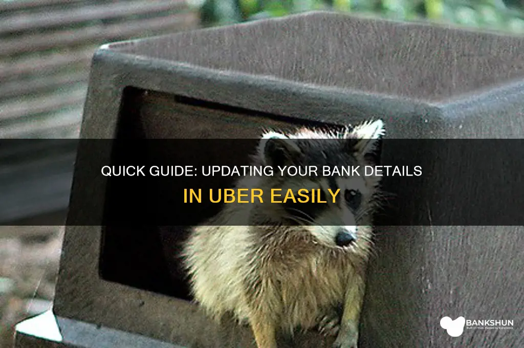 how to update bank details in uber