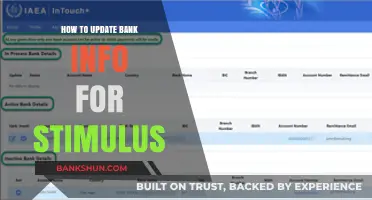 Quick Guide: Updating Bank Details for Stimulus Payments
