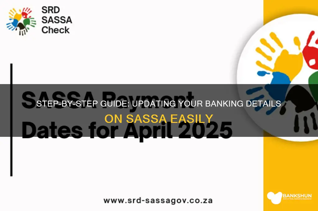 how to update banking details on sassa