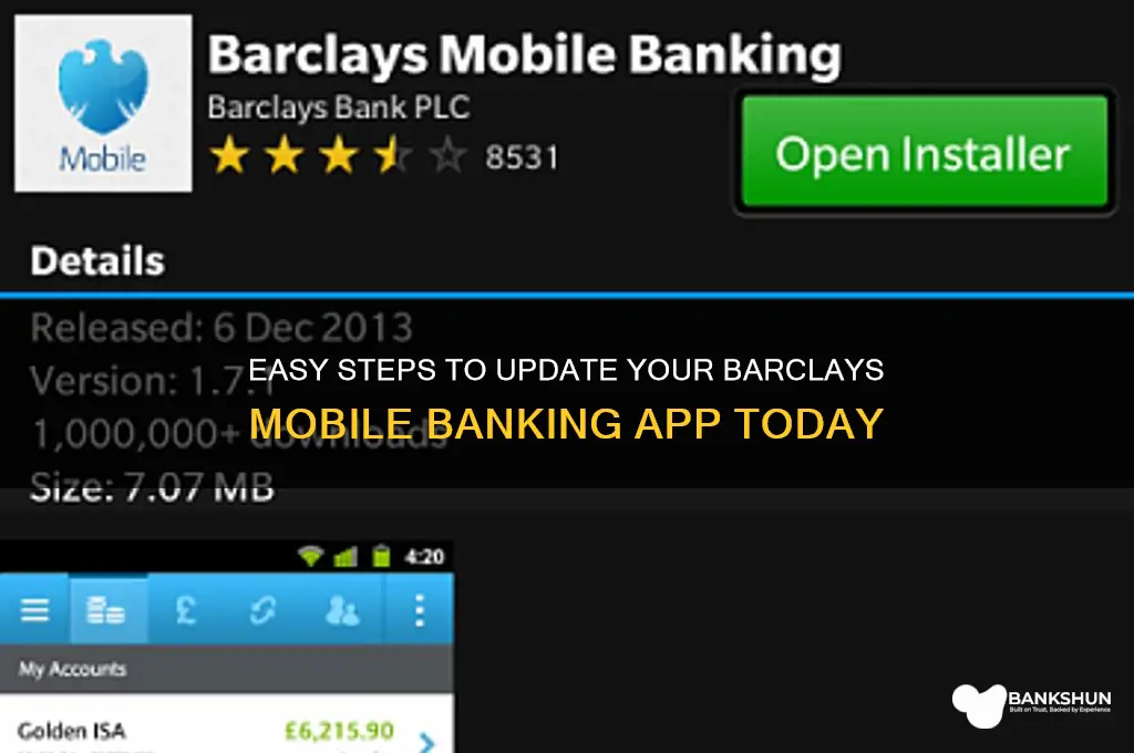 how to update barclays mobile banking app