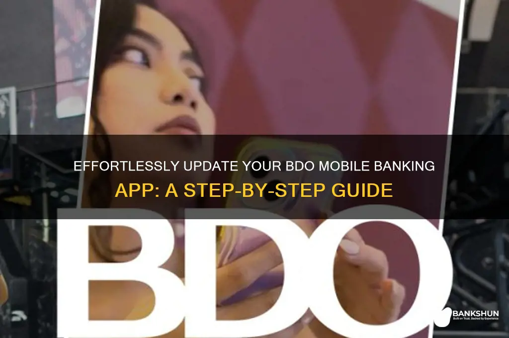 how to update bdo mobile banking app